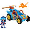 BANDAI Vlad & Niki Crazy Fun Vehicle - Dunebuggy con Racer Vlad - Spingi lungo Dunebuggy e elicottero in uno con l'esclusiva figura del pilota Vlad e oggetto misterioso bonus, multicolore, P57671