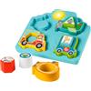 Fisher-Price - Veicolo Cercaforme Sonori, Puzzle 2 in 1 con Veicoli e Pezzi a Tema Animale, Include Musica e Suoni per stimolare Le capacità motorie, Giocattolo per Bambini, 9+ Mesi, HRP31