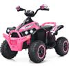 Quad Elettrico per Bambini 3-8 Anni 12V Con Velocità Regolabile, Auto a Batteria