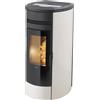 Klover - Termostufa Pellet IDRO Style 19 kw.18,6 Cinque Stelle colore Avorio Lucido
