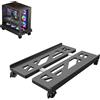 STOUCLA Supporto per PC Tower Stoucla, Carrello CPU Sotto La Scrivania del Giocatore, Base Universale per Computer Mobile a Quattro Ruote (Nero)