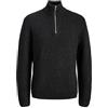 JACK & JONES Knit Half BF Jorbleecker-Maglia a Mezza Zip, Nero, XL Uomo