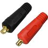 RIVERWELD Cavo di saldatura TIG Pannello Connettore-Spina DKJ10-25 200AmpRaccordo rapido Colore rosso e nero 2 pezzi