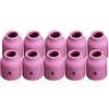 RIVERWELD TIG Gas Lens Alumina Ugello Ceramica Cup 53N60#6 D9.5 x 25.5 mm Fit PTA DB SR WP 9 20 24 25 TIG Torcia di saldatura 10pk