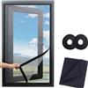 DFEPPJHG 55x100cm Zanzariera per Finestre, Con nastro adesivo a strappo, Rimovibile senza lasciar tracce, Lavabile e riutilizzabile