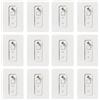JIXIWANG 12 ganci autoadesivi a vite, resistenti, senza punzonatura, per montaggio a parete, resistenti, senza fori, ganci magici per bagno e cucina, senza chiodi