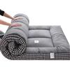 LBWARMB Materasso Futon Giapponese, Materasso Da Terra, Materasso Pieghevole, Materasso Arrotolabile Tatami, Spessa Materassino Pieghevole Applicabile A Camera Da Letto/Soggiorno/Tappetino(Gray,90x190cm)