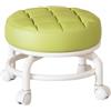 JISADER Sgabello a Rulli Rotante a 360° per Lavori Domestici e Bambini, Piccole Pulegge, Ruote Girevoli, Verde