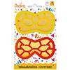 DECORA 2 STAMPI BISCOTTI MASCHERINA DI CARNEVALE TONDE