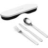 GUZZINI SET POSATE VIAGGIA con CUSTODIA StoreGo Bianco