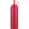 PADERNO FLACONE DOSATORE LT.0,36 ROSSO POLIETILENE
