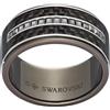 SWAROVSKI SALDI 50 ANELLO UOMO DIAGONAL CARBON 64