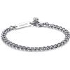 SAGAPO BRACCIALE Ripple ACCIAIO GRUMETTA DIAMANTATA PICCOLA