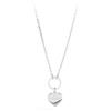 SAGAPO COLLANA Happy ACCIAIO CUORE 46CM