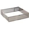 DECORA ANELLO MICROFORATO Quadrato 15cm 3,5cm h. Acciaio Inox