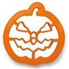 DECORA TAGLIAPASTA BISCOTTI Zucca Cattiva Halloween 8cm