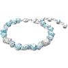 SWAROVSKI BRACCIALE GEMA BLU/RHS M