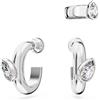 SWAROVSKI SALDI 40 3 ORECCHINI DEXTERA WHITE/RHS