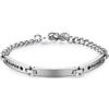 SAGAPO BRACCIALE Titan ACCIAIO con scritta SUPER PAPA'