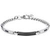 SAGAPO BRACCIALE Titan ACCIAIO/GUN CRISTALLI NERI