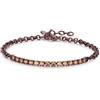 SAGAPO BRACCIALE TRICKY BROWN CRISTALLO COFFEE