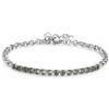 SAGAPO BRACCIALE TRICKY ACCIAIO CRISTALLO VERDE