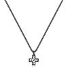 SAGAPO COLLANA Rebel NERO TONDO CROCE