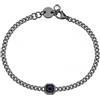 SAGAPO BRACCIALE Snap NERA CRISTALLO NERO
