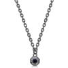 SAGAPO COLLANA Snap NERA CRISTALLO NERO