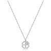 SAGAPO COLLANA Lucky Light ACCIAIO QUADRIFOGLIO