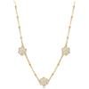 SAGAPO COLLANA Aurora PVD ORO FIORI e CRISTALLI