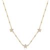 SAGAPO COLLANA Aurora PVD ORO STELLE e CRISTALLI