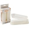 DECORA CONFEZIONE 60 PIROTTINI in CARTA ECLAIRE 13X33X2 BIANCO
