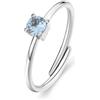 SAGAPO ANELLO Dazzly ACCIAIO CRISTALLO ACQUA