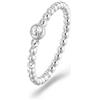 SAGAPO ANELLO Forlove ACCIAIO e CRISTALLO BIANCO 12