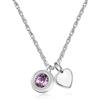 SAGAPO COLLANA Lucky Light CUORE VIOLA