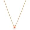 SAGAPO COLLANA Clkick PVD ORO COCCINELLA SMALTO ROSSO