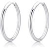 SAGAPO ORECCHINI Chunky ACCIAIO CERCHIO 30mm