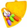 GUZZINI 3 POSATINE CON CUSTODIA TIP TOP TAP Bimbi Color