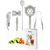 PULLTEX SET BAR GIN TONIC STRITZ 5 PEZZI INOX