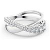 SWAROVSKI SALDI 40 ANELLO TWIST ROWS CZWH/RHS 52