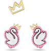 SWAROVSKI ORECCHINO POP SWAN PINK