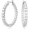SWAROVSKI ORECCHINO MATRIX HOOP CRY M