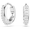 SWAROVSKI ORECCHINI MATRIX MINI HOOP WHITE/RHS