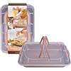 DECORA TEGLIA RETTANGOLARE ANTIADERENTE Gold Line 37x25x5cm