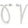 SWAROVSKI SALDI 40 ORECCHINI DEXTERA HOOP CRY/RHS