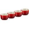 LE CREUSET SET 4 RAMEQUIN 5,5cm CILIEGIA