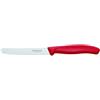 VICTORINOX COLTELLO TAVOLA SEGHETTATO Rosso Punta Tonda