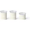 GUZZINI 3 BARATTOLI TONDI BIANCHI CHEF LINE Assortiti