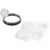 SILIKOMART STAMPO KIT TARTE RING Top White Silicone 12cm con ANELLO